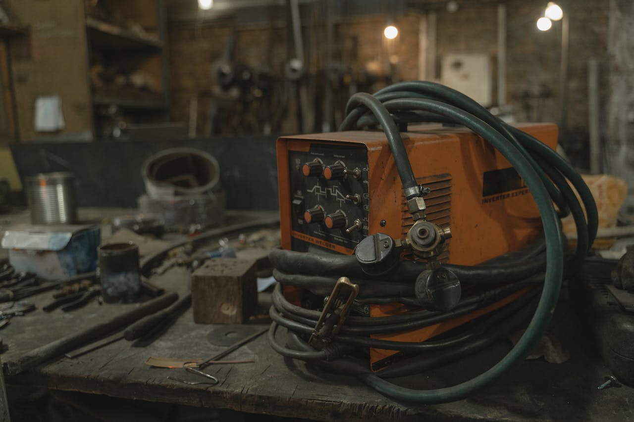 Close Up Shot of a Welding Machine